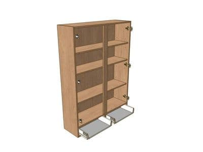 1000mm Dresser Unit 2 Drawer To Suit 900mm Wall Units