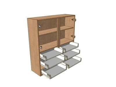 1000mm Dresser Unit 6 Drawer To Suit 575mm Wall Units