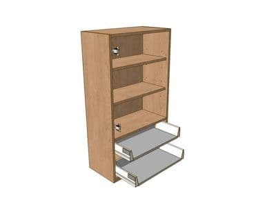 500mm Dresser Unit 2 Drawer To Suit 575mm Wall Units