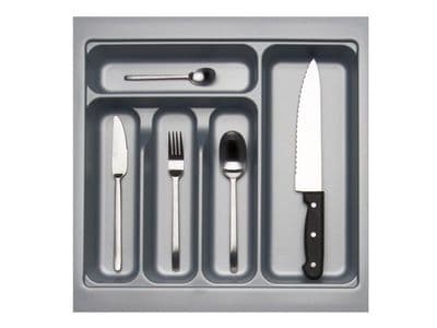 500mm Wide 450mm Deep Blum Tandembox Cutlery Insert - Grey