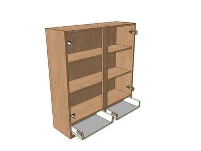 800mm Dresser Unit 2 Drawer To Suit 575mm Wall Units