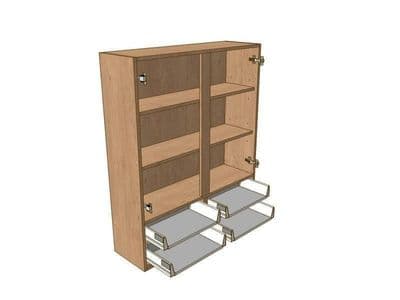 800mm Dresser Unit 4 Drawer To Suit 720mm Wall Units