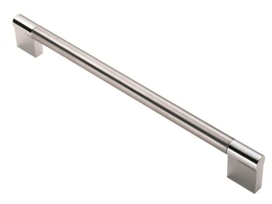 Bar handle, 12mm diameter, 510mm long, steel, stainless steel effect - Bar Handles