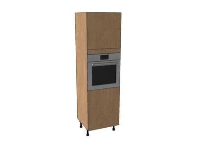 Remo Gloss Cashmere 600mm Single Oven Housing Unit 1970mm High