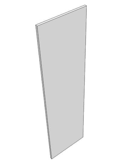 Remo Matt Graphite End panel, finished both sides and radiussed edges, 2400x650x18mm