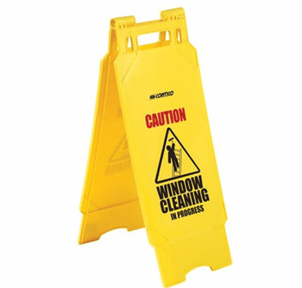 Caution Window Cleaning Safety Sign
