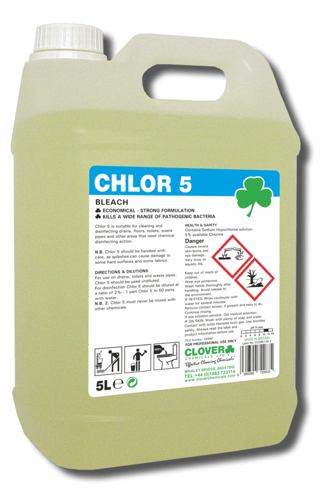 Clover Chlor 5 - Concentrated bleach solution