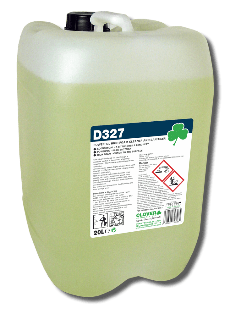 Clover D327 - High Foam Cleaner & Sanitiser