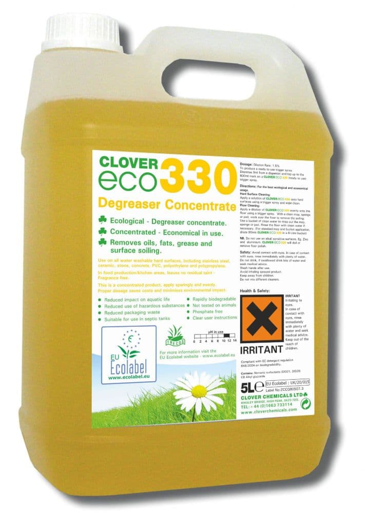 Clover Eco 330 5L - Concentrated Degreaser