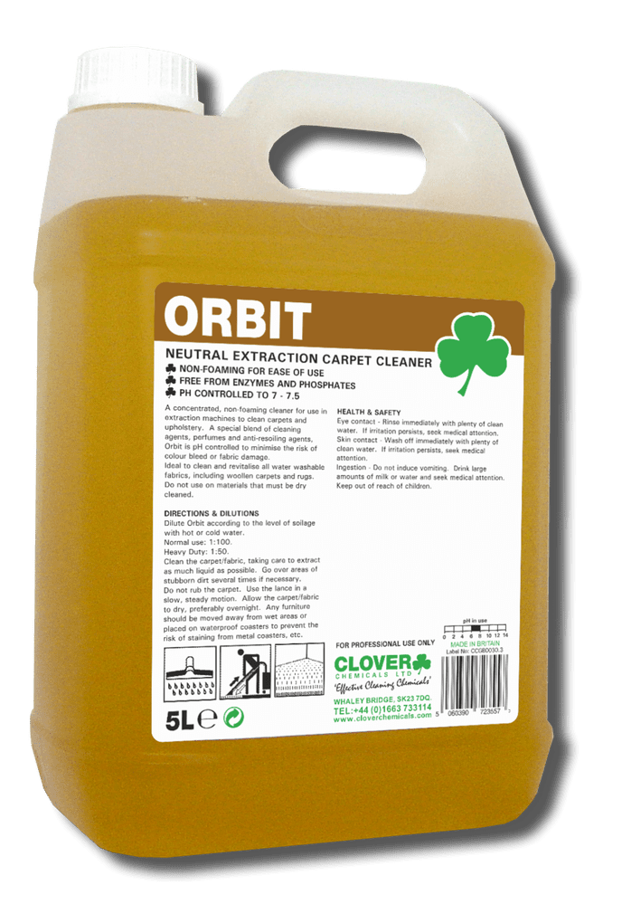 Clover Orbit Neutral Extraction Cleaner for Carpets