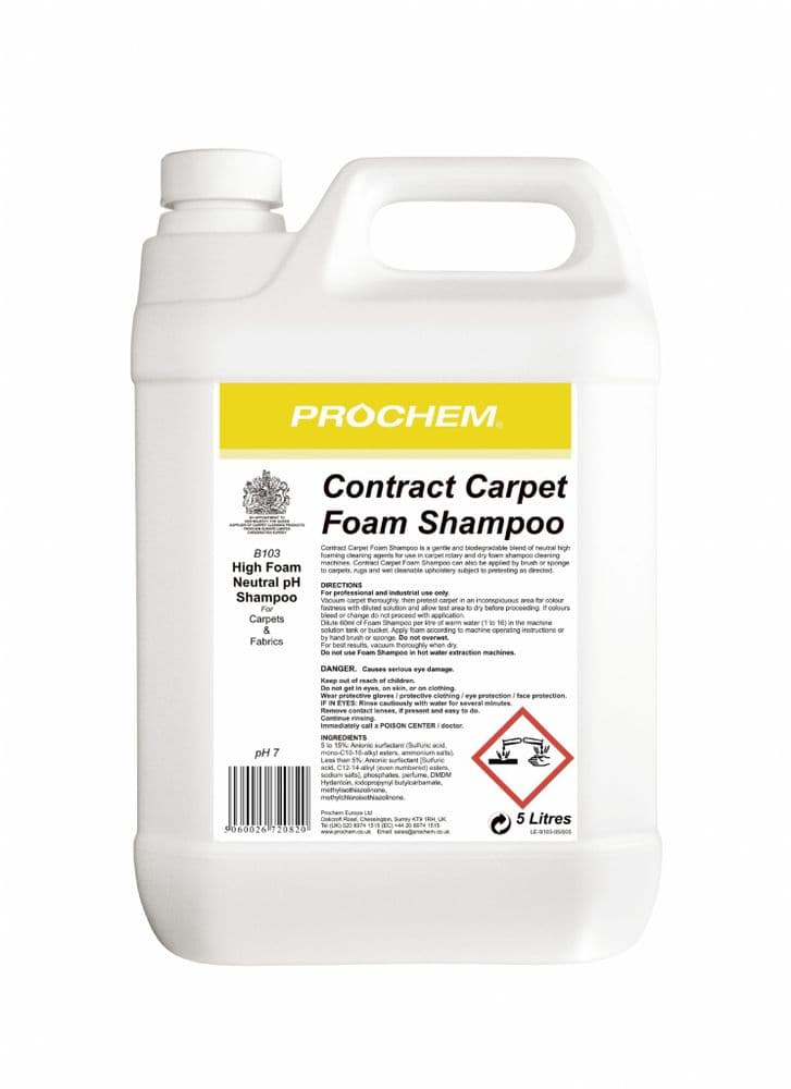 Prochem Contract Carpet Foam Shampoo 5L